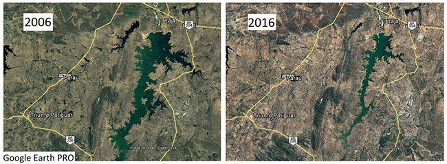 Variação temporal de imagens no Sensoriamento Remoto