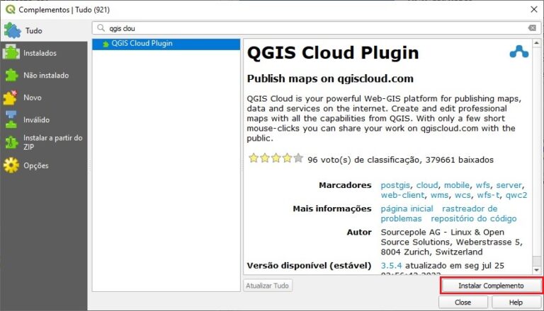 Como Publicar Mapas Na Internet Com O Qgis Cloud Geoaplicada 8001