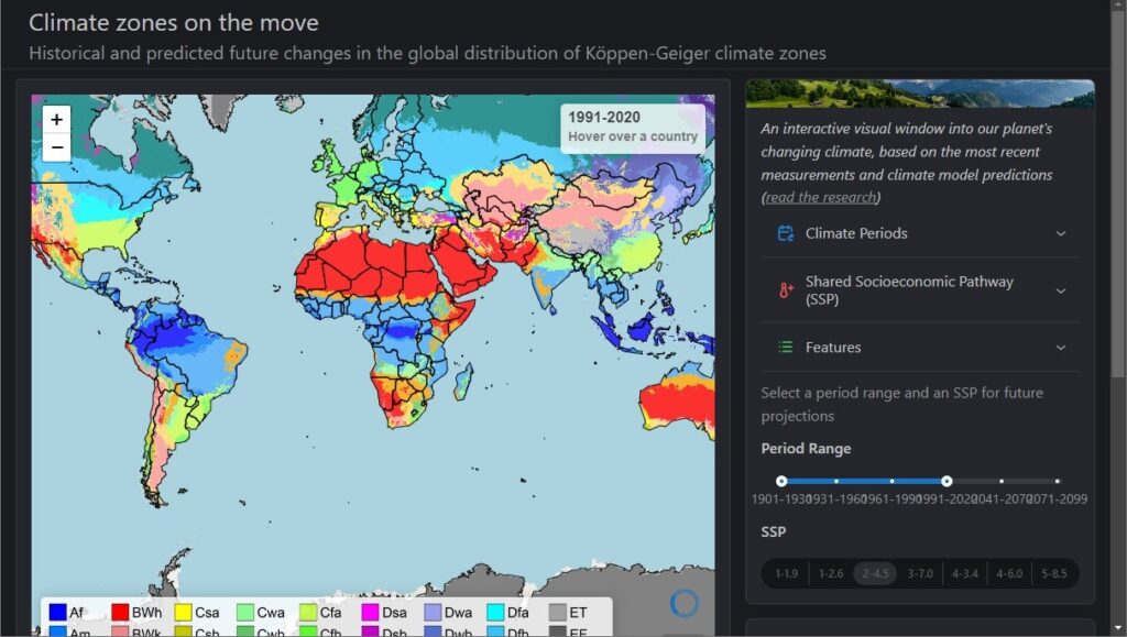 Webmapa de Climas do mundo