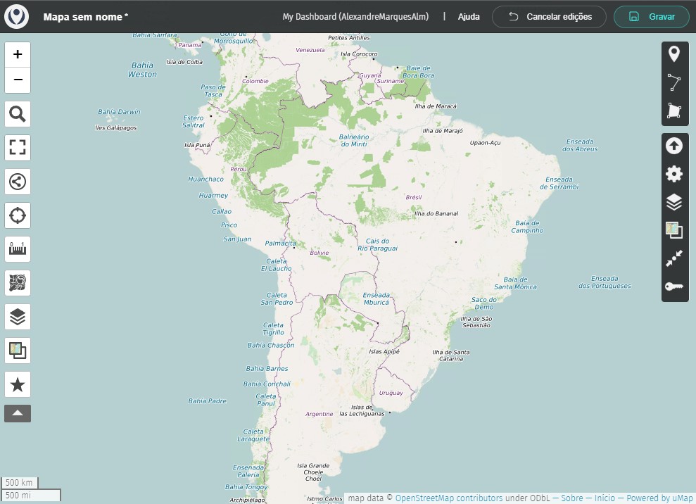 Interface do uMap