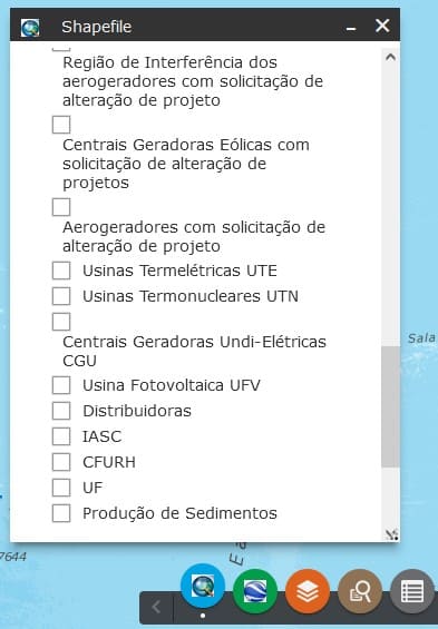 Baixar shapefile de usinas no SIGEL da ANEEL