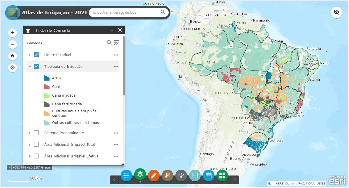 Atlas da Irrigação Brasileira